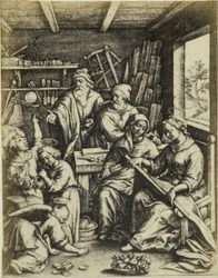 Fotoreproductie van de gravure The Soap Bubbles av Hieronymus Wierix The Soap Bubbles (tittel på objekt)