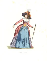 Fasjonabel kvinne, Frankrike