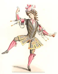 Fransk i dansedrakt