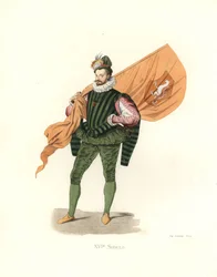 Tysk fanebærer eller porte-ensigne