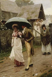 En våt søndagsmorgen, 1896