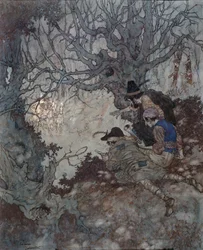 «Det er gull, det er gull!», illustrasjon til «Snødronningen» av Hans Christian Andersen