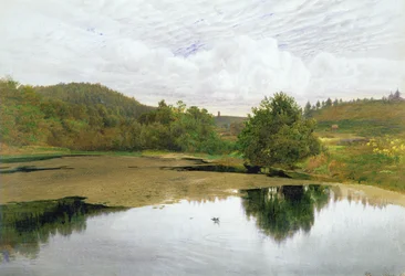 The Pool, 1860 (wc & penn og blekk på papir)