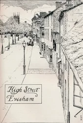 High Street Evesham, 1800-tallet