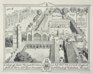 College of St Mary de Winton eller New College, 1928