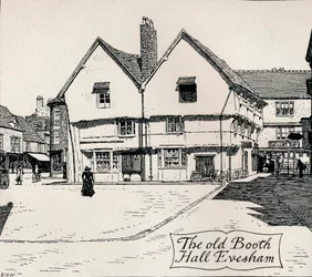 Den gamle Booth Hall, Evesham, 1800-tallet