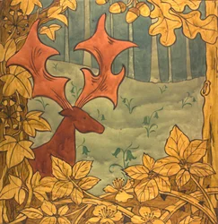 Monark nr. 465, ca. 1895 (gouache på papir)