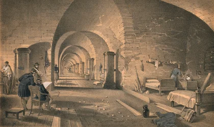 Interiør av Fort Nicholas, 1856
