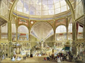 Interiør fra den internasjonale utstillingen i 1862