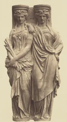 [Karyatider av Astyanax Bosio, dekorasjon av Louvre, Paris]