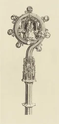 [Design for en stab av Martin Schongauer]