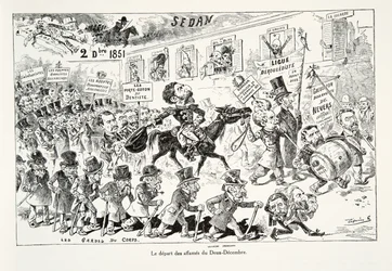 The Departure of the Starving den andre desember, fra History of the Third Republic, Vol. I, Politisk historie, pub.1933