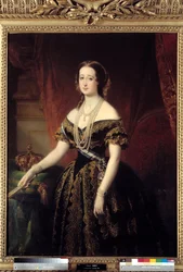 Portrett av Eugenia, Impress of the French (olje på lerret)