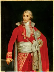 Portrett av Joseph Fouche, hertug av Otranto (1759-1820) i kjole som minister for generalpolitiet Maleri av Edouard Louis Dubufe (1820-1883). 1800-tallet. Dim. 1,31 x 0,98 m.