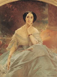 Portrett av grevinnen av Hallez-Claparède, 1857