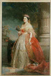 Prinsesse Mathilde, datter av Napoleons … (maleri på lerret)