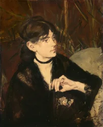 Berthe Morisot holder en vifte