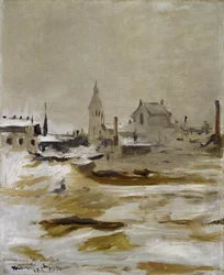 Effekten av snø ved Petit-Montrouge