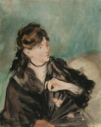 Manet - Portrett av Berthe Morisot med en vifte, 1874