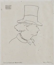 Portrett av Charles Baudelaire 1821-1867.
