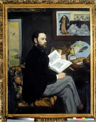 Portrett av Emile Zola (1840 - 1902) - Maleri av Edouard Manet (1832-1883)