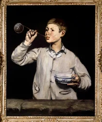 Såpebobler. Maleri av Edouard Manet (1832-1883) 1867