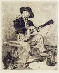 Gitaristen (etsing)