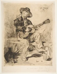 Den spanske sangeren Le Guitarrero, 1861-62.