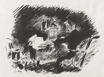 Under lampen, fra Stéphane Mallarmés oversettelse av Edgar Allan Poes Ravnen