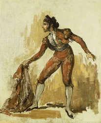 Ung mann i tyrefekterkostyme, 1862