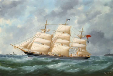 Skipet «Haddon Hall», midten av 1800-tallet til begynnelsen av 1900-tallet (oljemaleri)