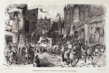 Philippe Auguste (Philippe-Auguste) ønsket å tilby pariserne forestillingen om en triumferende start. sd. 1100-tallet