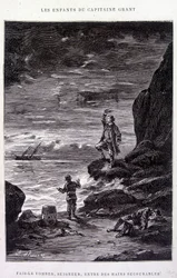 Ta ham ned, Herre, i motløse hender! i "Les Enfants du Capitaine Grant"" av Jules Verne