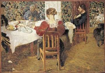 Ved bordet (Le Dejeuner) av Vuillard, Edouard (1868-1940)