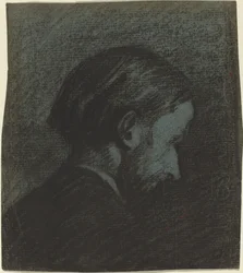 Leder av en skjegget mann, 1889.