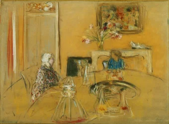 Lunsj på Clayes Castle; Lunsj på Chateau des Clayes, ca. 1935