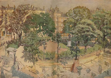 Place Vintimille, sett fra malervinduet 1917, 1917, 1946