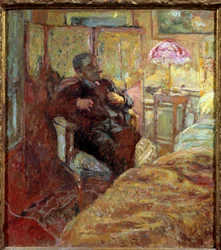 Portrett av Romain Coolus (1868 - 1952) forfatter francais