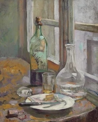 Stilleben med flaske og mugge, ca. 1889-1890