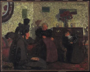 The Widows Visit, 1899 (olje på papir)