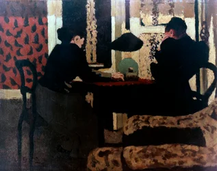 Kvinner ved Lamplight, 1892