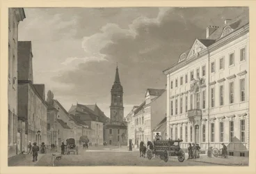 Klosterstraße med sognekirken i Berlin