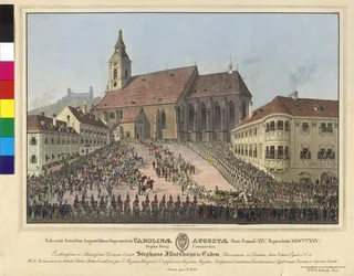 Kroningen av keiserinne Caroline Auguste til dronning av Ungarn den 25. september 1825 i Bratislava