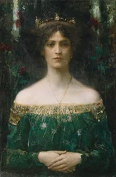 Kongens datter, før 1902 (olje på lerret)