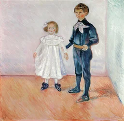 Erdmute og Hans-Herbert Esche, av Munch, Edvard (1863-1944). Olje på lerret