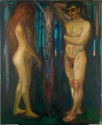 Metabolism par Munch, Edvard (1863-1944). Olje på lerret, størrelse: 175x143