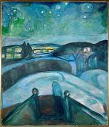 Stjernenatt, Ekely (maleri på lerret)