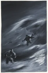Fanget i en snøstorm
