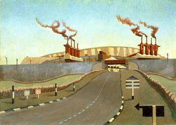 Toppen av verden (tempera på lerret på tre)