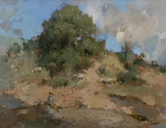 Hawthorn Bank, ca. 1910 (olje på lerret)